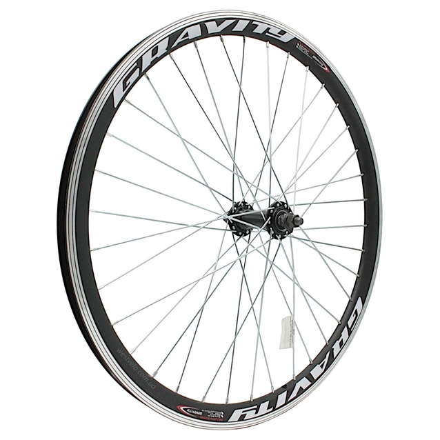 Колесо 24 перед, обід 2-ний чорний, втулка AL на промах чорна фото westvelo.com