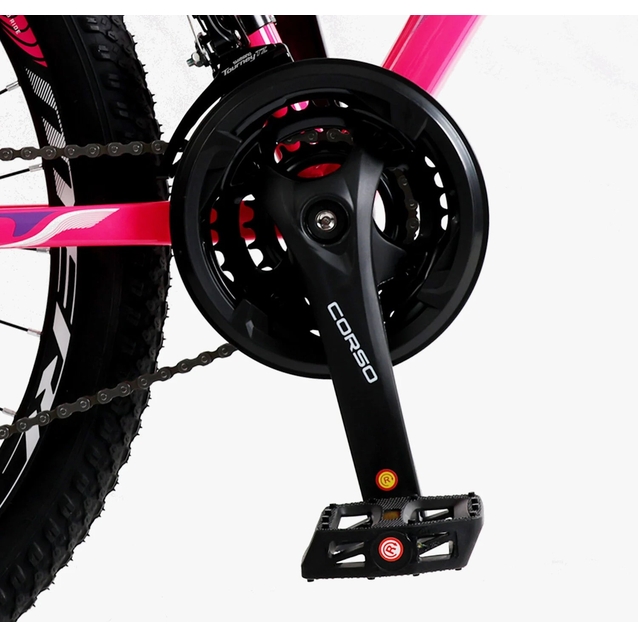 Велосипед 26 AL Corso «MERCURY» MR-26237 алюміній 13", (к-т SHIMANO) рожевий фото westvelo.com