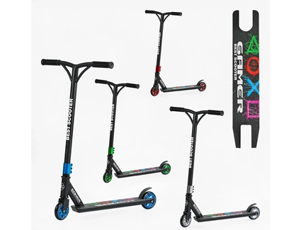 Самокат трюковий Best Scooter С-40314 видається тільки МІКС кольорів, HIC-система, пеги, AL диск та дека, колеса PU Ø100mm