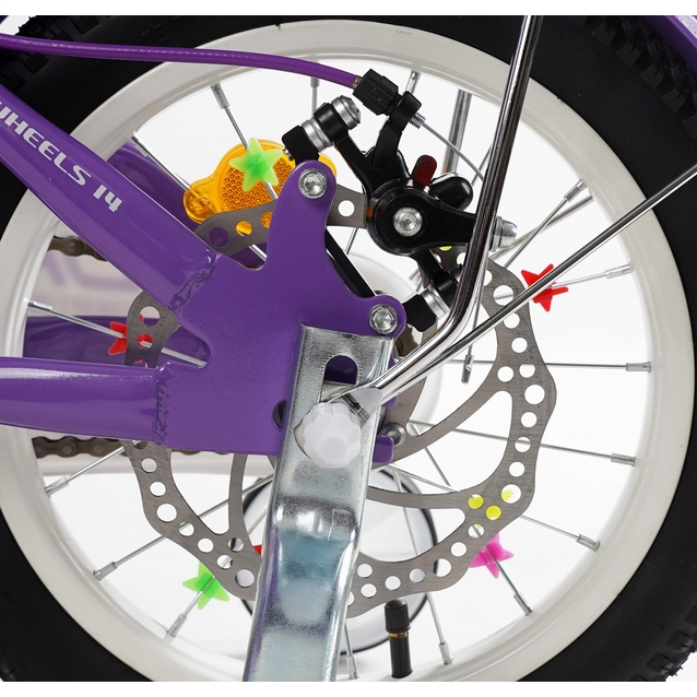 Дитячий велосипед 14 ST Corso «NICE» NC-14021 дискові гальма, фіолетовий фото westvelo.com