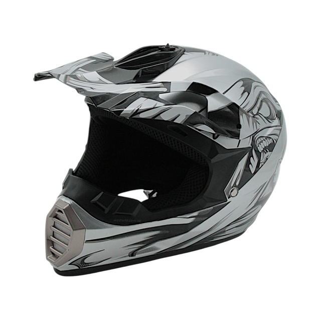 Шолом, закритий крос/ендуро (XL) IBK 126, сірий фото westvelo.com