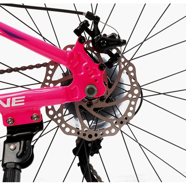 Велосипед 24 AL Corso «SKYLINE» SL-60804 алюміній 11", (к-т SHIMANO) біло-рожевий фото westvelo.com