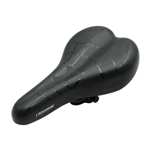 Сідло мтв №070 PACIFIC, CROSSRIDE чорне, пластикова основа фото westvelo.com