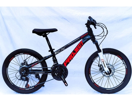 Велосипед 20 AL Corso «PROJECT» PJ-20527 алюміній 10", (к-т SunRun) чорно-червоний