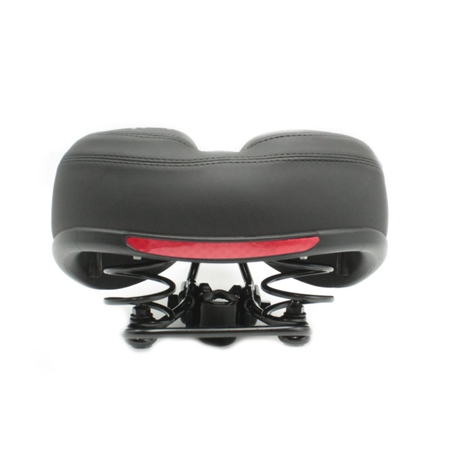 Сідло на пружинах з отвором (10-12) чорне матове фото westvelo.com