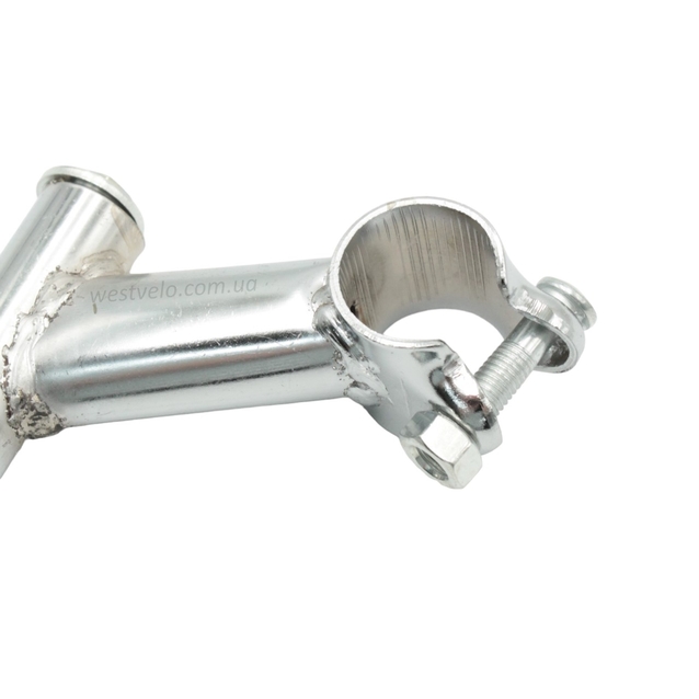 Винос руля мтв сталевий Ø22мм. L-150мм. нікель. тип 1 фото westvelo.com