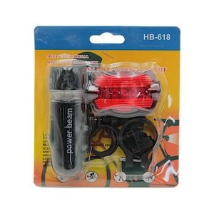 Фара + мигалка на батарейках №618 HB-618 діодні