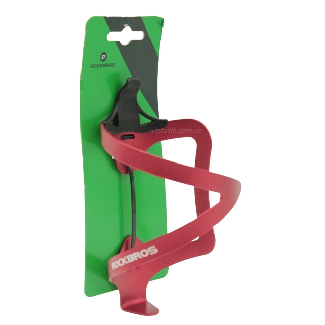 Фляготримач алюміній ROCKBROS червоний, тип 1 фото westvelo.com