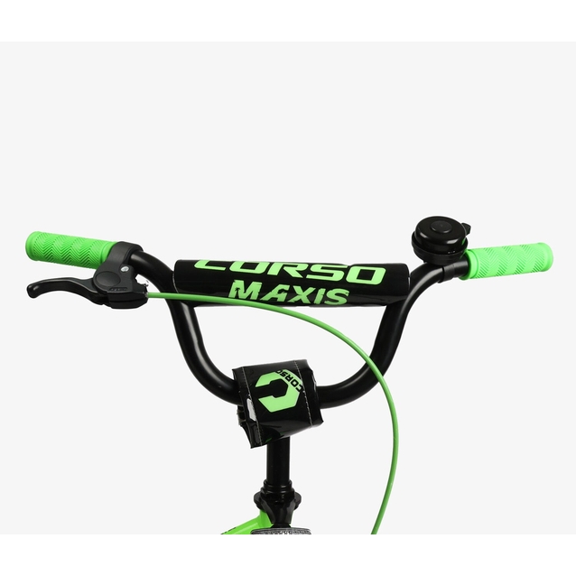 Дитячий велосипед 14 ST Corso «MAXIS» MX-26939 чорно-салатовий фото westvelo.com