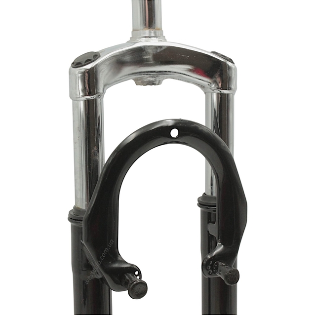 Вилка 28 аморт. різьб. ZOOM з кріпленням V-brake + disk шток L-200mm р.з L-100mm фото westvelo.com