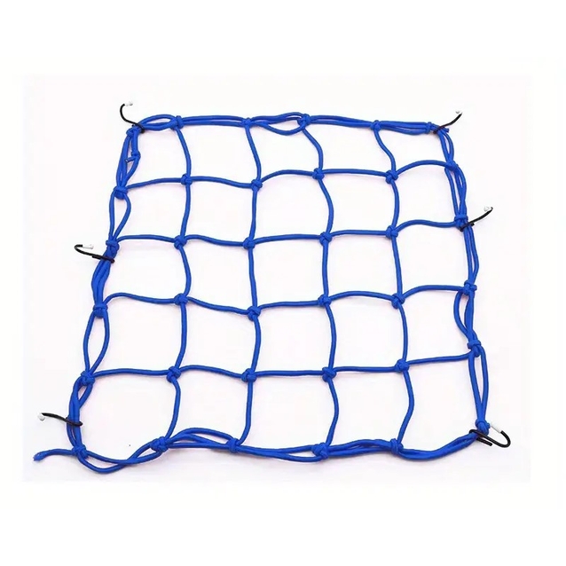 Стяжка (сітка-павук) "PROBIKER" з гачками на багажник, синя фото westvelo.com