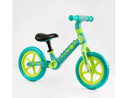 Велобіг 12 Corso, колеса - EVA (піна), нейлонова рама CS-12530 бірюзово-салатовий