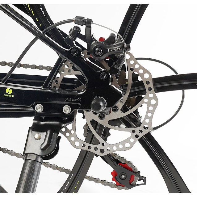 Велосипед 24 MG Corso «MAGNUM» MN-24637 магній 11", (к-т SHIMANO) біло-жовтий фото westvelo.com