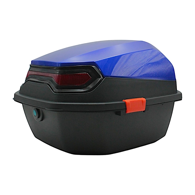 Кофр (багажник) для мотоцикла задній PRC (41×41×29) синьо-чорний фото westvelo.com