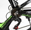 Велосипед 24 AL Corso «EVOLUTION» EV-24203 алюміній 11", (к-т SHIMANO) чорно-салатовий фото westvelo.com