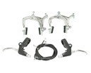 Комплект гальм шосейних "Турист" алюміній (перед+зад, ручки, троси) фото westvelo.com
