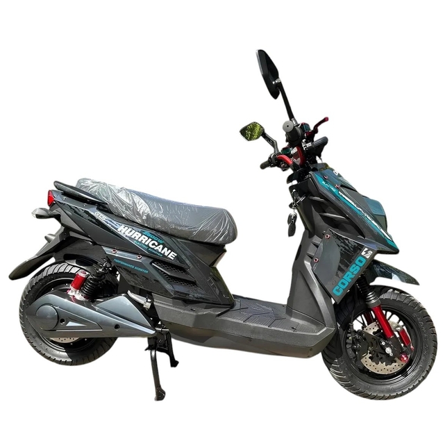 Електроскутер Corso «HURRICANE» HR-246188, двигун 2500W, акумулятор 72V 40Ah літій-залізо-фосфатний, зелений, колеса 10" фото westvelo.com