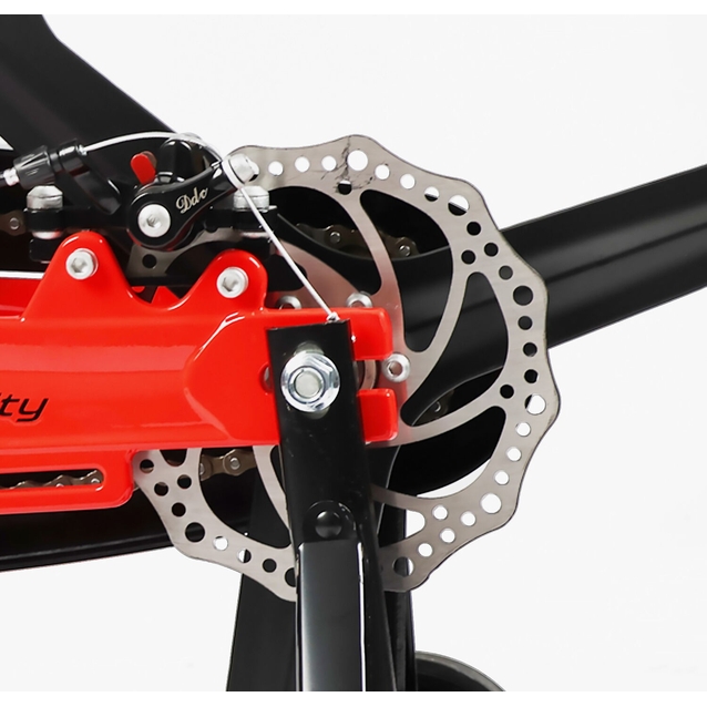 Дитячий велосипед 20 MG Corso «MONTI» MT-20510, магнієва рама, чорно-червоний фото westvelo.com