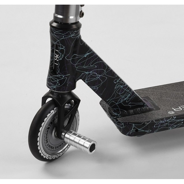 Самокат трюковий Best Scooter «CRASH» 37890 чорно-синій, HIC-система, пеги, AL диск та дека, колеса PU Ø110mm, ширина керма - 57 см фото westvelo.com