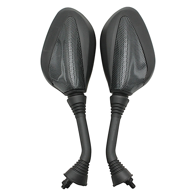 Дзеркало заднього виду (Honda/Suzuki) (M8 R+R) гумова ніжка, під карбон JSBM фото westvelo.com