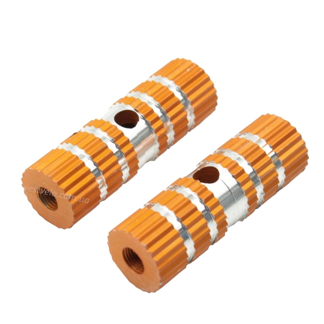 Пеги для BMX короткі L-70мм золоті фото westvelo.com