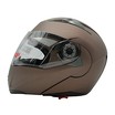 Мото шолом, трансформер (S) (55-56см) VLAND 158 бронзовий матовий  з відкидними окулярами фото westvelo.com