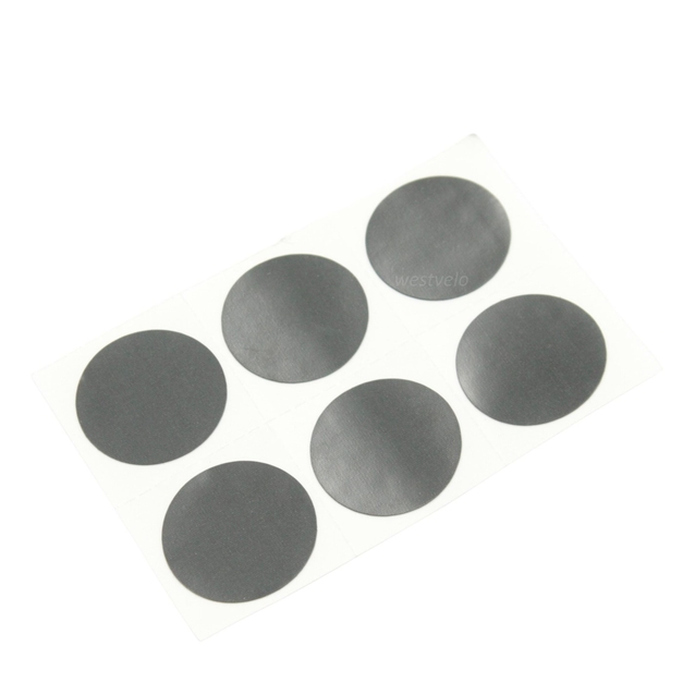 Латки самоклейки 40*40mm круглі (6шт) фото westvelo.com