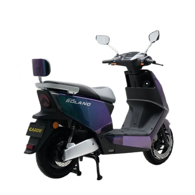 Електроскутер Garow «SOLANO» CR-308667, двигун 2500W, акумулятор 72V 30Ah літій-залізо-фосфатний, хамелеон, колеса 12/10" фото westvelo.com