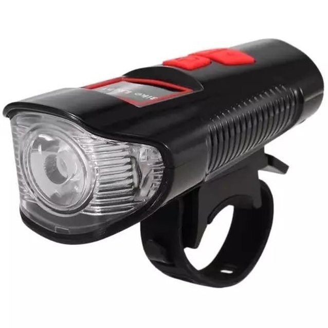 Фара usb + сигнал + компютер FY-317 (1500 mAh) фото westvelo.com