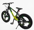 Велосипед 20 AL Corso «EVOLUTION» EV-20438 алюміній 11", (к-т SHIMANO) чорно-салатово-жовтий фото westvelo.com