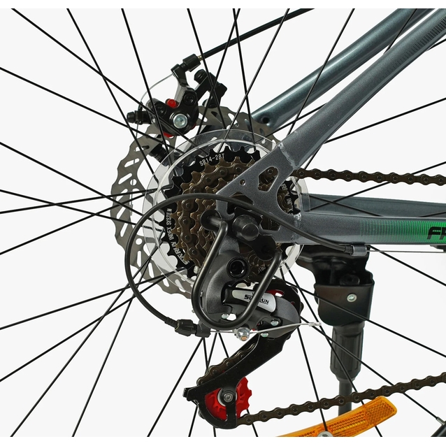 Велосипед 26 ST Corso «SKYWALKER» SW-26799 сталь 15", (к-т SunRun) сіро-жовтий фото westvelo.com