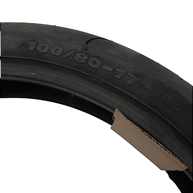 Покришка "17" 100/ 80-17 Б/К DELI TIRE Індонезія SB-151 напів-слік TL фото westvelo.com