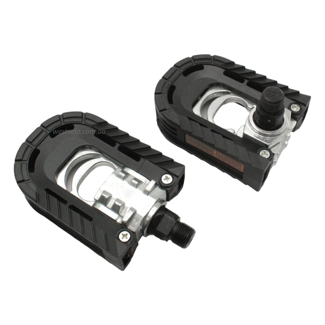 Педалі складні алюміній-пластик VIPER, (XH -99 X), чорні фото westvelo.com