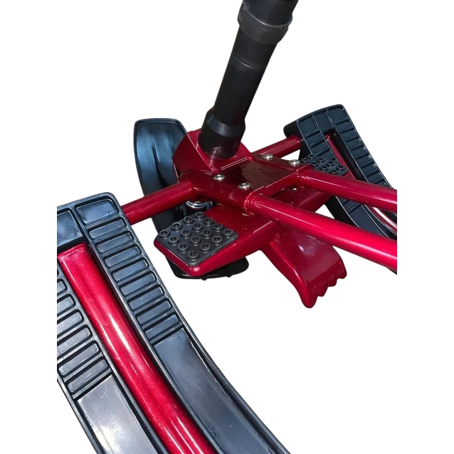 Санки з кермом (снігокат) Viper (Mustang) сталевий, червоний фото westvelo.com