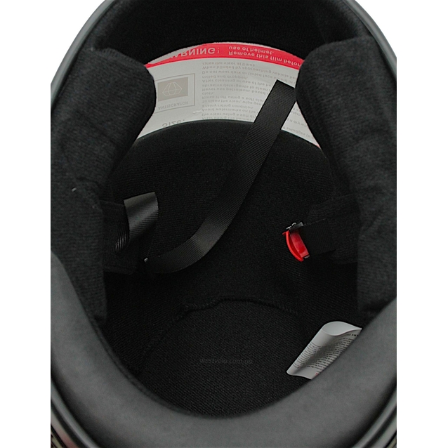 Мото шолом, закритий (L 59-60) BLD, чорний, глянець (825) фото westvelo.com