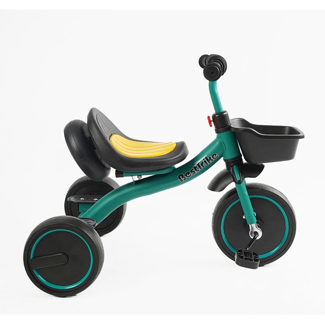 Дитячий велосипед 3-х колісний EVA (піна) Best Trike колеса 10-8, BS-47603 зелений, сталева рама, УКР.ОЗВУЧУВАННЯ, світло, кошик фото westvelo.com