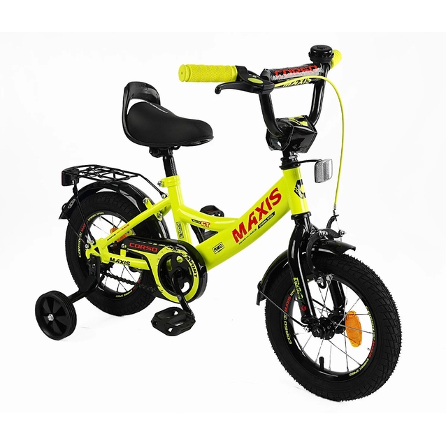 Дитячий велосипед 12 ST Corso «MAXIS» CL-12017 жовтий фото westvelo.com