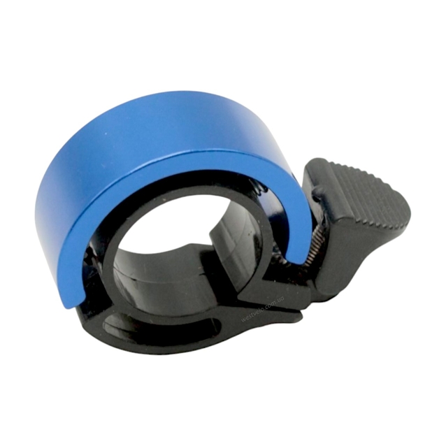 Дзвінок "Кільце" алюміній, синє фото westvelo.com