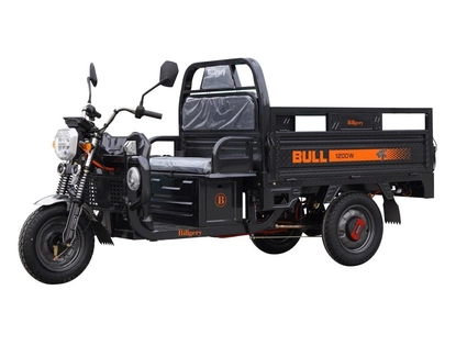 Трицикл РОЗІБРАНИЙ вантажний Corso «TRUCK PRO» BL-924014, двигун 1200W, акумулятор 72V 52Ah графеновий, графітовий 6 МІСЦЬ+2ящик.акум, колеса 12"