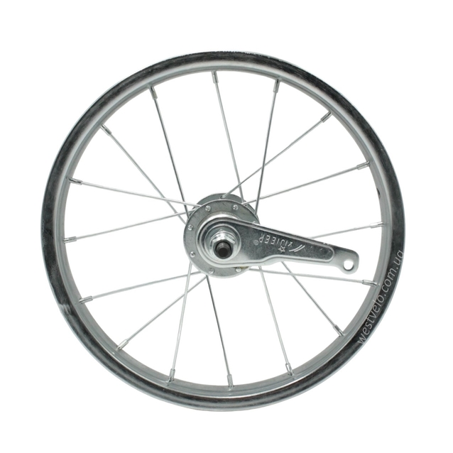 Колесо 14 зад обід нікель, вт. Falcon + к-т з фліпером. фото westvelo.com