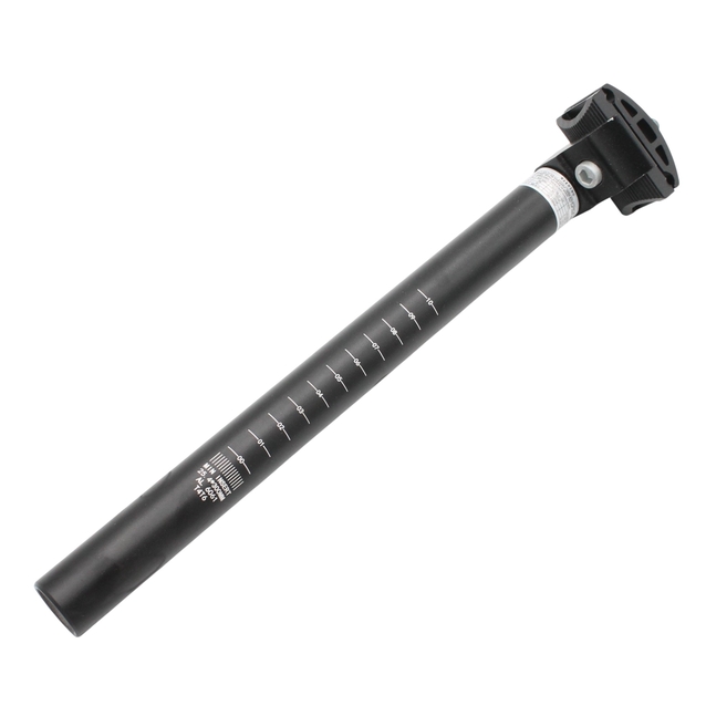 Труба сідла Ø25.4мм алюміній, L-30см. на глагол, чорна глянцева "MYSPACE" фото westvelo.com