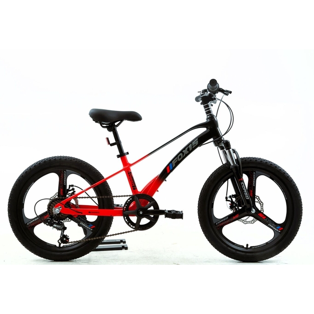 Велосипед 20 MG Corso «FOX 15» FX-71517 магній 11", (к-т SHIMANO) чорно-червоний фото westvelo.com