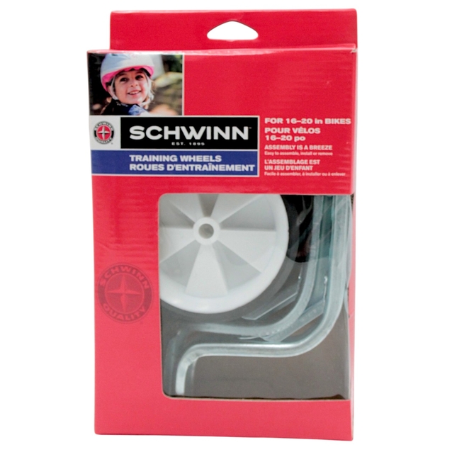 Бокові дитячі колеса (Ø 16-20) пластмасові SCHWINN білі фото westvelo.com