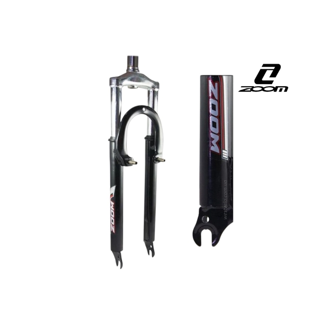 Вилка 24 аморт. різьб. ZOOM V-brake шток L-200mm р.з L-65mm фото westvelo.com