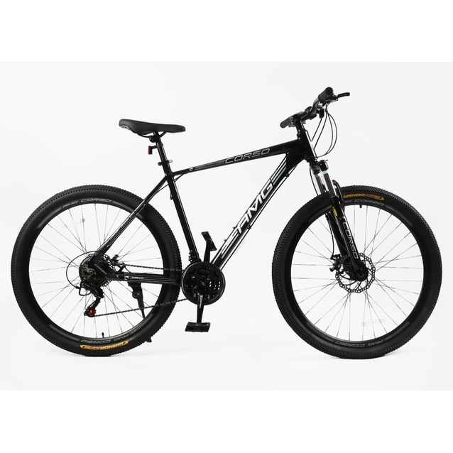 Велосипед 29 AL Corso «AMG» MG-29885 алюміній 21", (к-т SHIMANO) чорний фото westvelo.com
