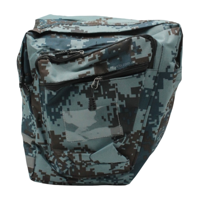 Сумка на багажник двостороння піксельна (07) фото westvelo.com