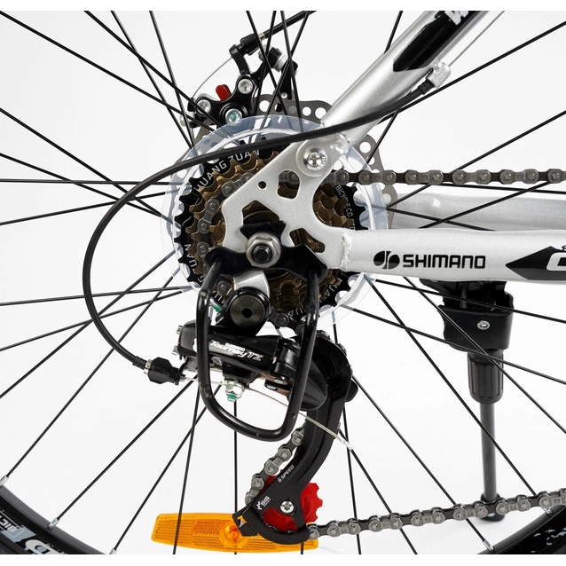 Велосипед 26 ST Corso «REND» RD-16800 сталь 15", (к-т SHIMANO) чорно-сірий фото westvelo.com