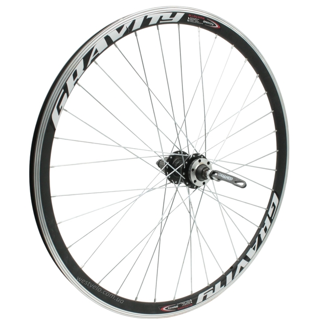 Колесо 27,5 зад, обід 2-ний чорний, втулка. ASSES на касету 8/9, диск 6 бол, ексцентрик фото westvelo.com