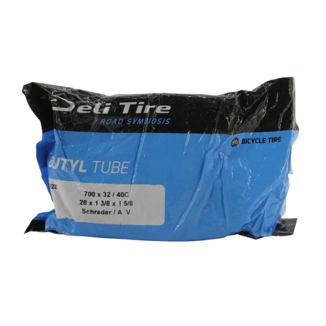 Камера турист 28 короткий ніпель AV 35mm DELI TIRE (32-40) фото westvelo.com