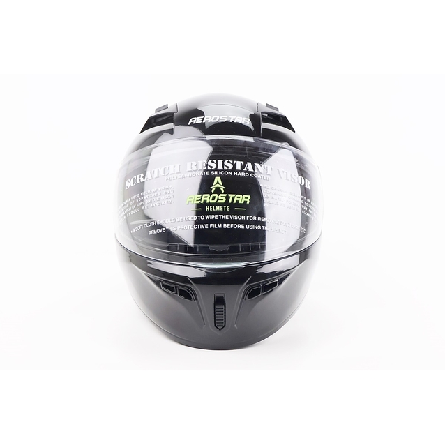 Мото шолом, закритий (XL) AEROSTAR ZEAL (DOT FMVSS 218 CERTIFIED) (DOT) чорний, глянцевий фото westvelo.com